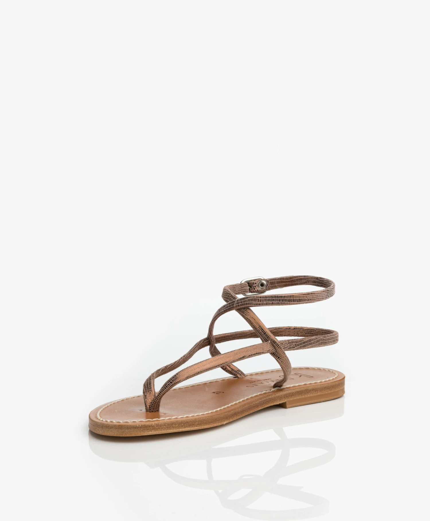 K. Jacques St. Tropez Delta Metallic Sandalen - Disco Bronze 4 K. Jacques St. Tropez Delta Metallic Sandalen - Disco Bronze - Afbeelding 4