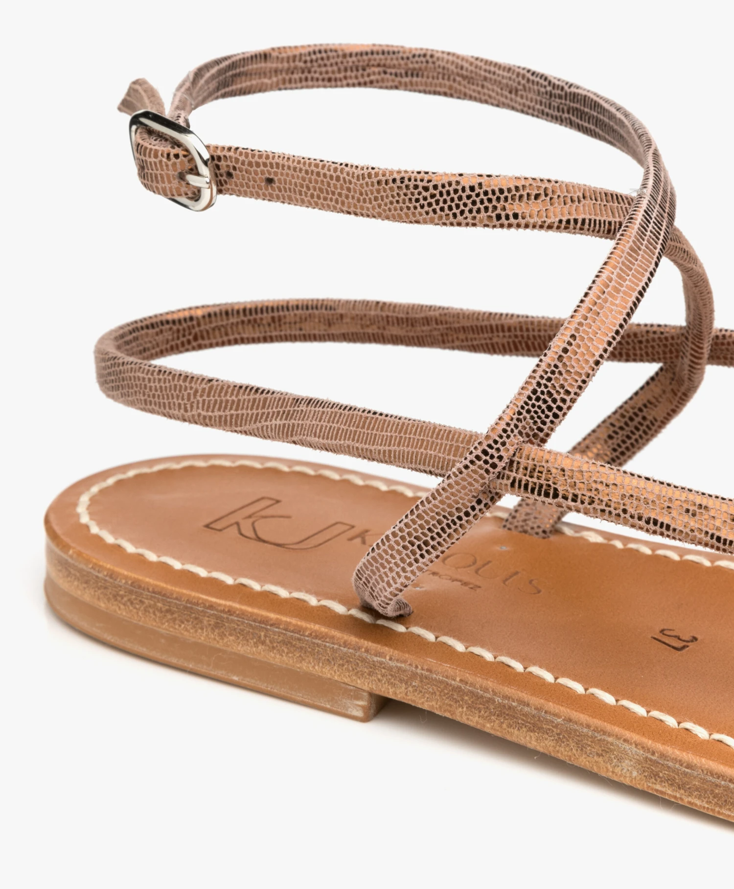 K. Jacques St. Tropez Delta Metallic Sandalen - Disco Bronze 8 K. Jacques St. Tropez Delta Metallic Sandalen - Disco Bronze - Afbeelding 8