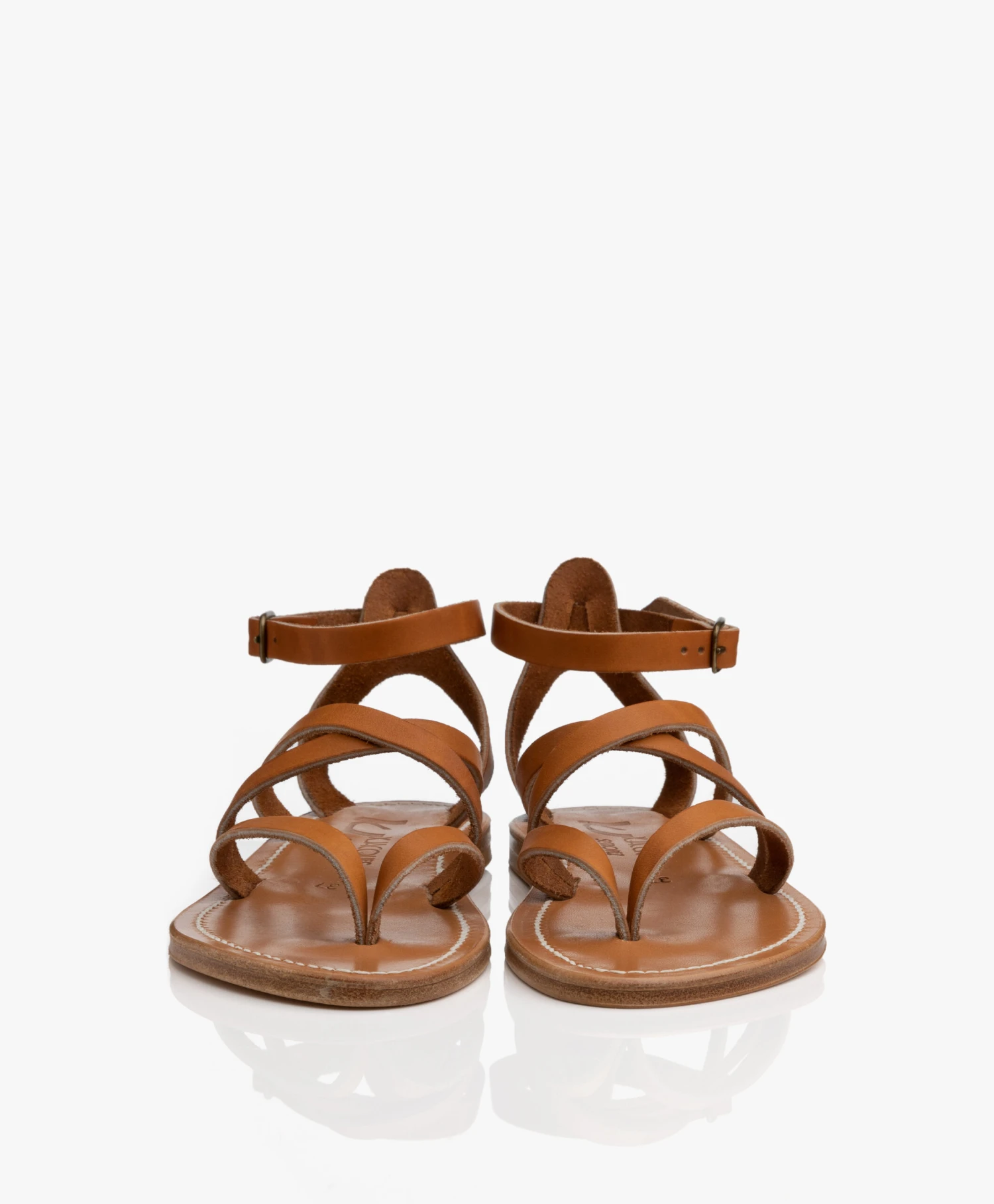 K. Jacques St. Tropez Epicure Leren Sandalen - Naturel 4 K. Jacques St. Tropez Epicure Leren Sandalen - Naturel - Afbeelding 4