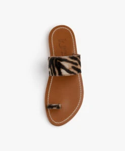K. Jacques St. Tropez Nagoya Leren Slippers - Horsy Tigre -Mode Kleding K Jacques St Tropez Nagoya Horsy Tigre 152