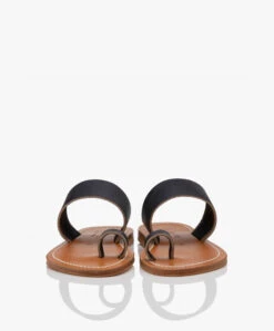 K. Jacques St. Tropez Nagoya Leren Slippers - Pul Marine -Mode Kleding K Jacques St Tropez Nagoya Pul Marine 04