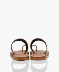 K. Jacques St. Tropez Nagoya Leren Slippers - Pul Marine -Mode Kleding K Jacques St Tropez Nagoya Pul Marine 05