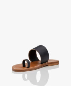 K. Jacques St. Tropez Nagoya Leren Slippers - Pul Marine -Mode Kleding K Jacques St Tropez Nagoya Pul Marine 06