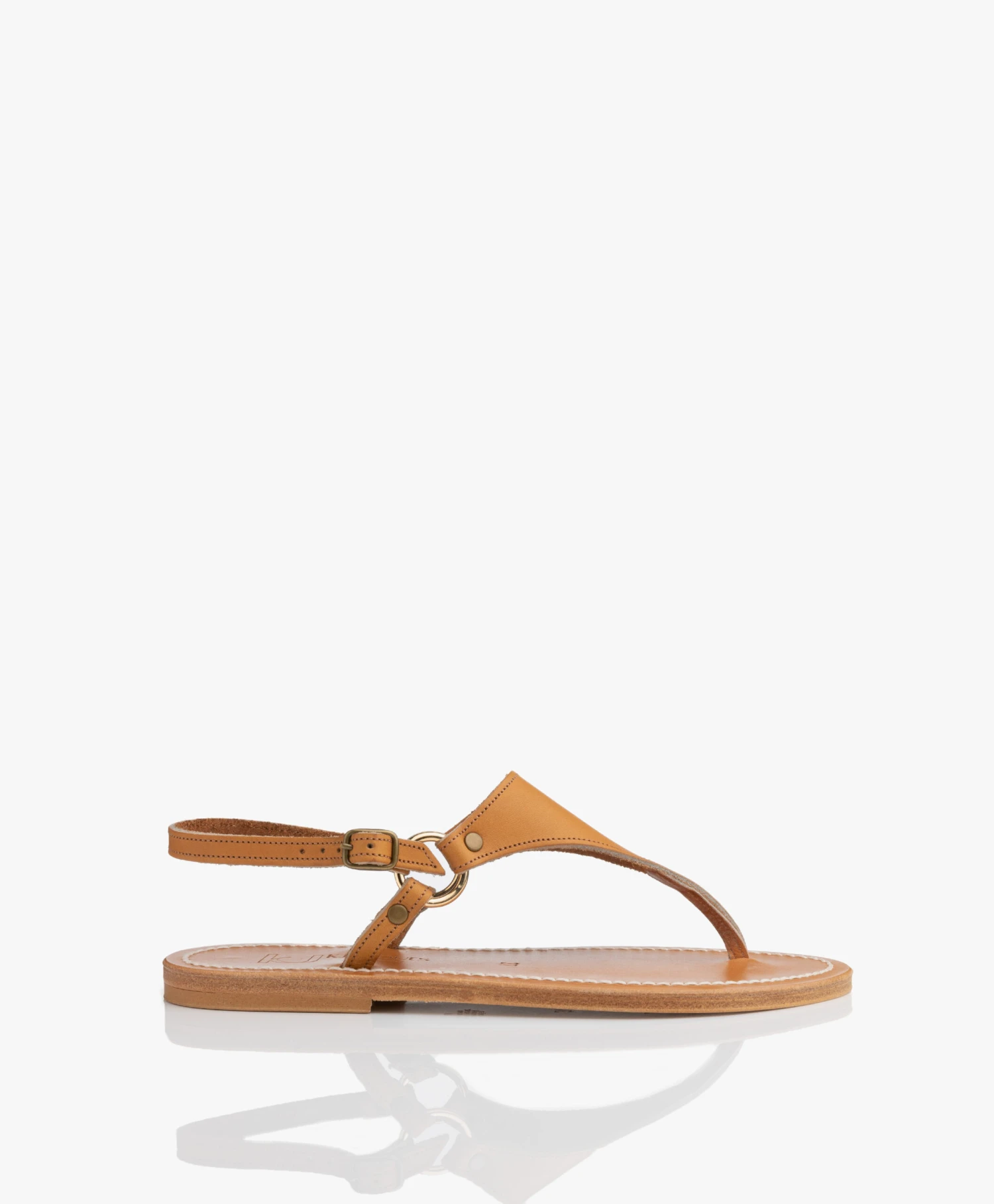 K. Jacques St. Tropez Triton Leren Sandalen - Naturel 1 K. Jacques St. Tropez Triton Leren Sandalen - Naturel