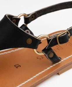 K. Jacques St. Tropez Triton Leren Sandalen - Zwart 20 K. Jacques St. Tropez Triton Leren Sandalen - Zwart -Mode Kleding K Jacques St Tropez Triton Leren Sandalen Zwart 1881