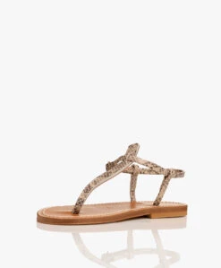 K. Jacques St. Tropez Picon Leren Sandalen - Kampal Duna -Mode Kleding KJacques St Tropez Picon Leren Sandalen Kampal Duna 296