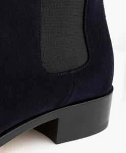 Panara Chelsea Suède Leren Laarzen - Donkerblauw -Mode Kleding Panara Chelsea Sude Leren Laarzen Donkerblauw 07