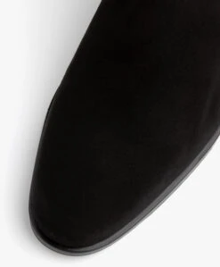 Panara Chelsea Suède Leren Laarzen - Zwart -Mode Kleding Panara Chelsea Sude Leren Laarzen Zwart 02