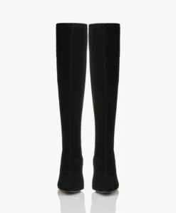 Panara Stretchlaarzen Met Hak - Zwart -Mode Kleding Panara Stretchlaarzen met Hak Zwart 04