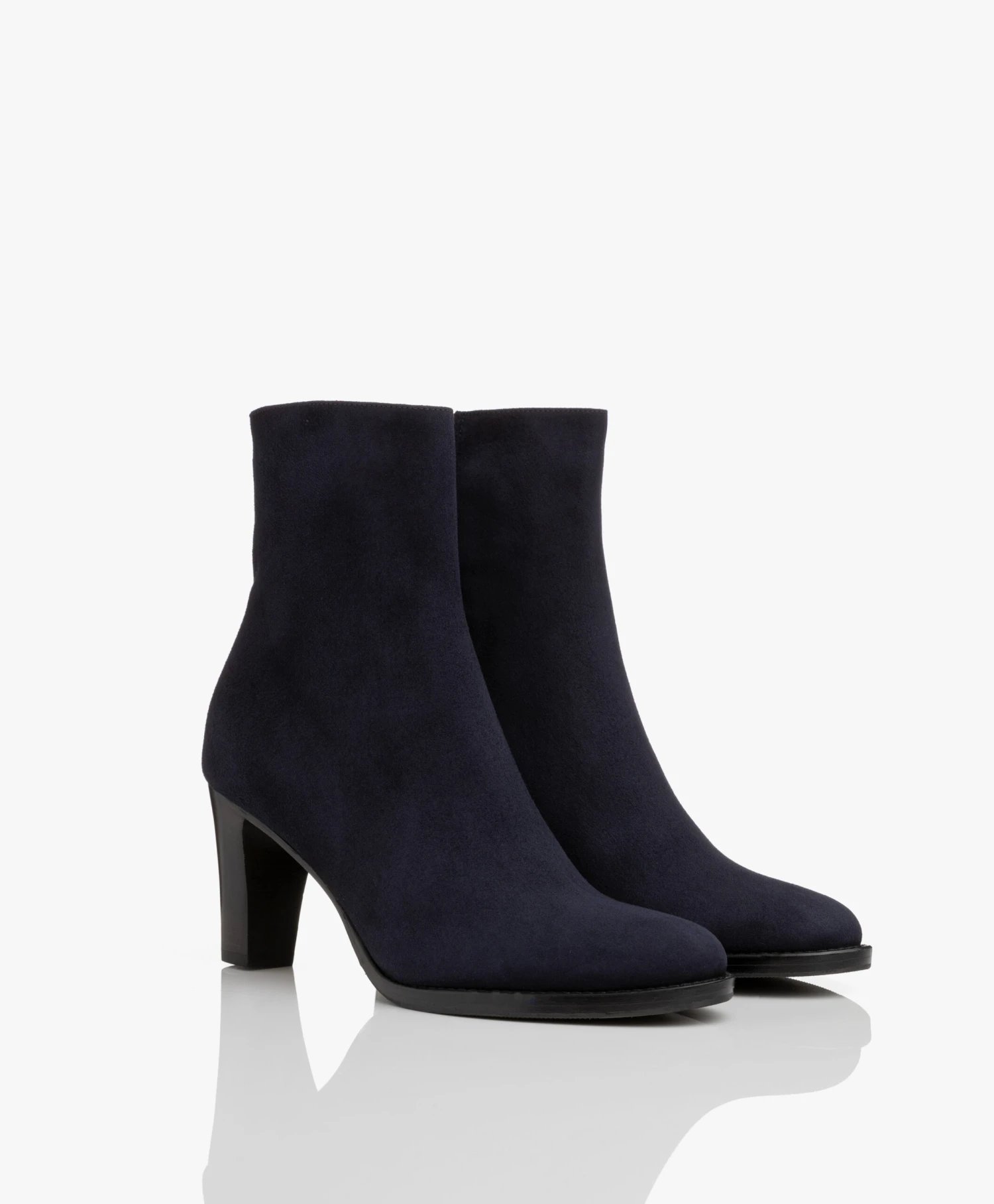 Panara Suède Enkellaars Met Hak - Donkerblauw 4 Panara Suède Enkellaars Met Hak - Donkerblauw - Afbeelding 4