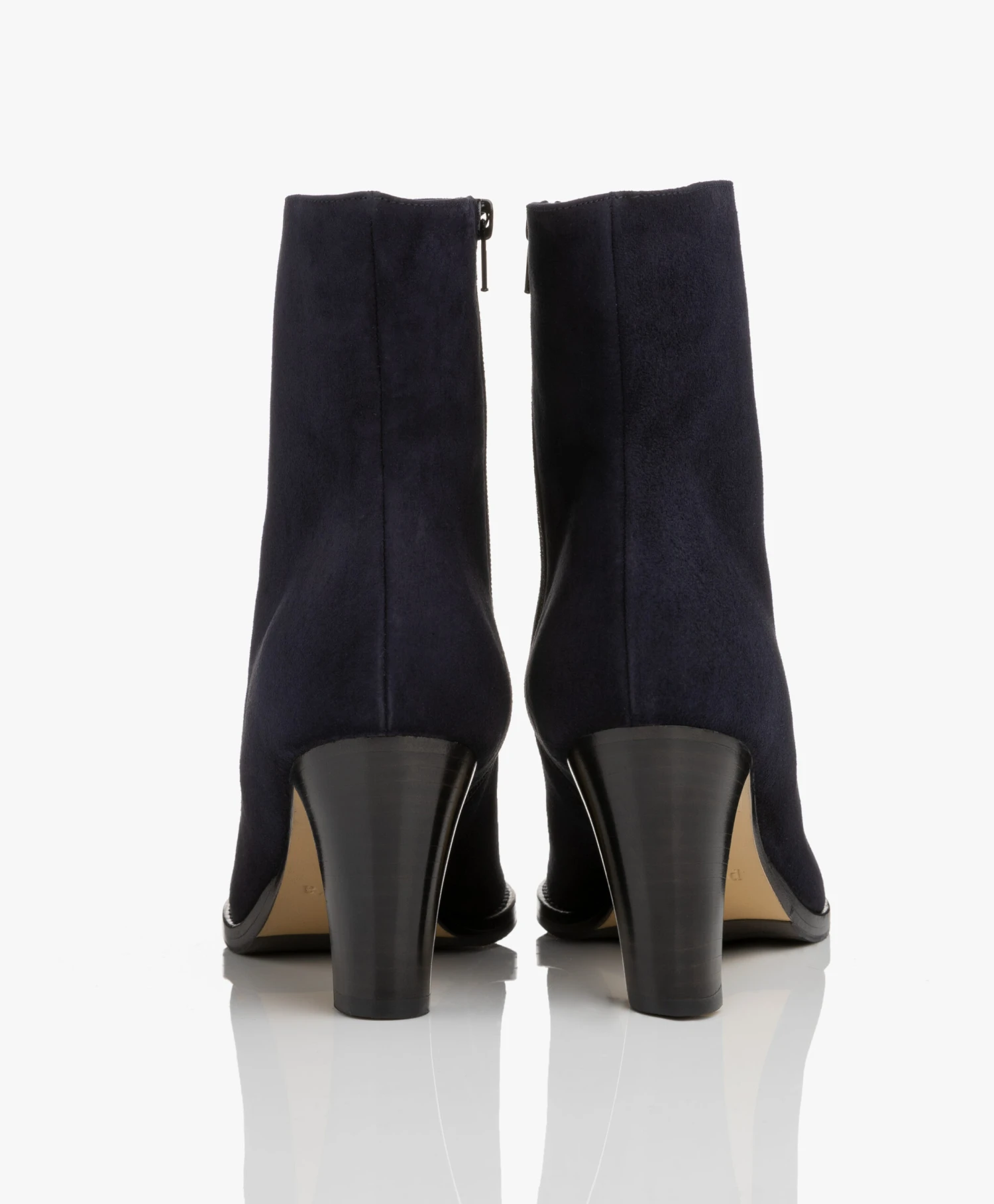 Panara Suède Enkellaars Met Hak - Donkerblauw 9 Panara Suède Enkellaars Met Hak - Donkerblauw - Afbeelding 9