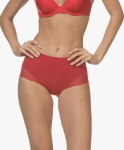 Spanx® Undie-Tectable Lace Hi-Hipster - Rood -Mode Kleding SPANX Undie tectable Lace Hi Hipster Rood 19