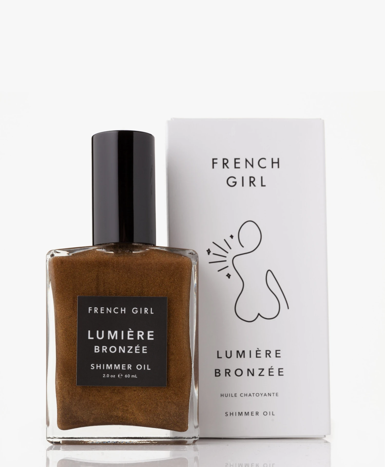 French Girl Lumière Bronzée Glinsterende Olie 2 French Girl Lumière Bronzée Glinsterende Olie - Afbeelding 2