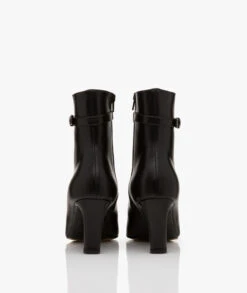 Panara Glad Leren Enkellaarzen - Zwart -Mode Kleding a1629c19 8dcf 4bad a83d 282c72dd1034 1072