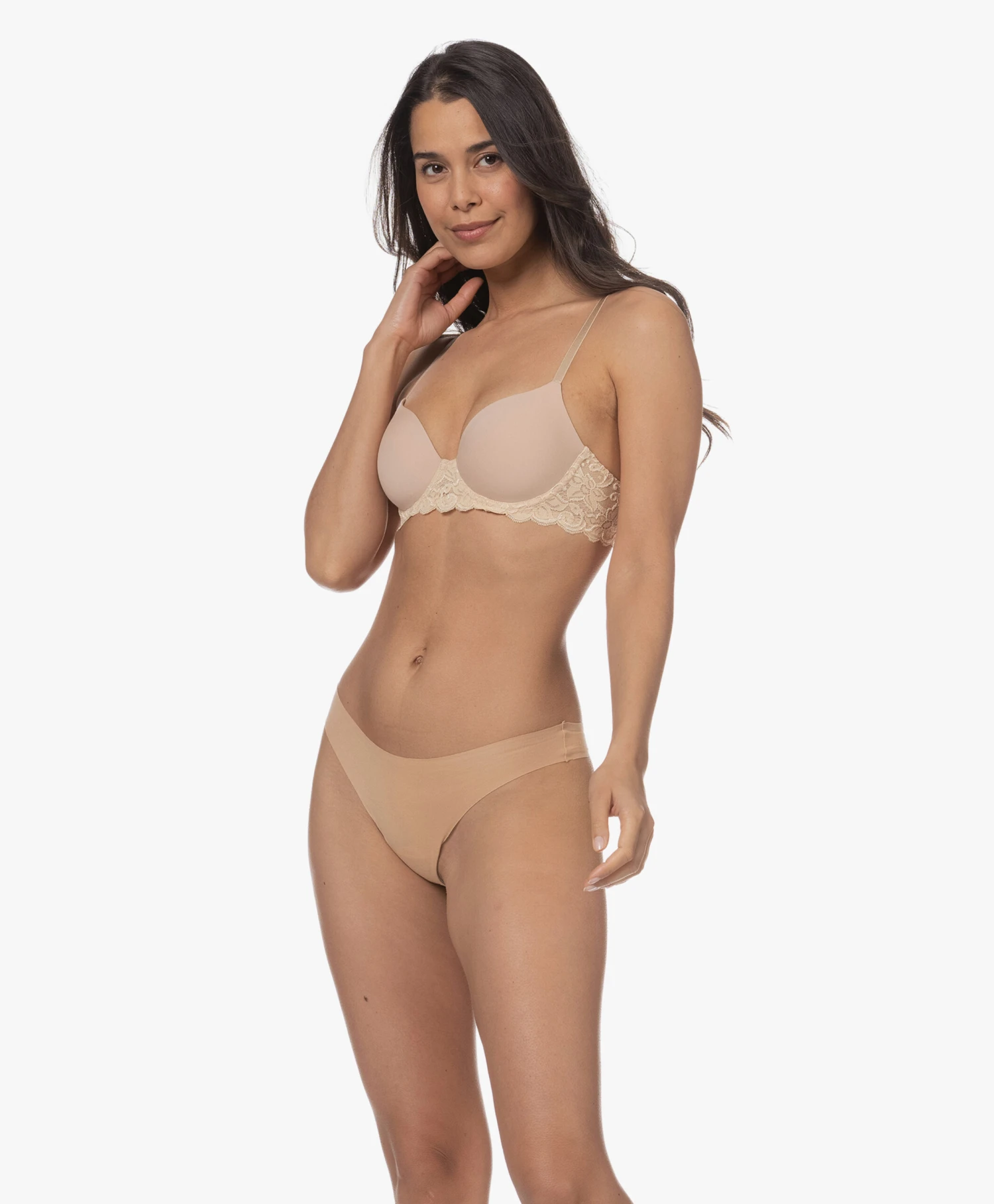 Hanro Invisible Cotton String - Beige 3 Hanro Invisible Cotton String - Beige - Afbeelding 3