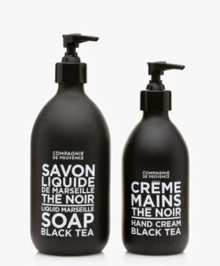 Compagnie De Provence Back To Black Duo - Liquid Soap Black Tea/Hand Cream Black Tea