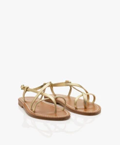 K. Jacques St. Tropez Muse Leren Sandalen - Lame Platine -Mode Kleding a350aeb4 6697 4548 b484 5fbbf81837b1 550