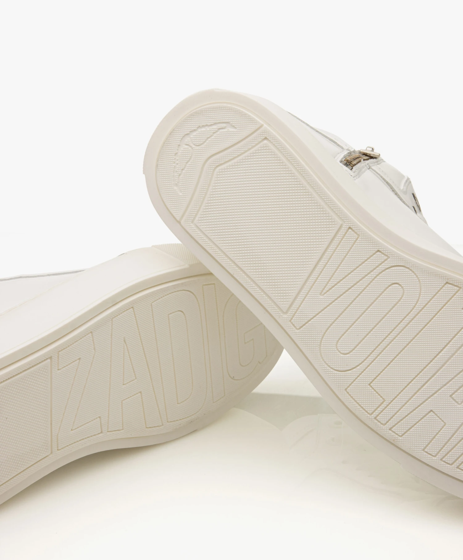 Zadig & Voltaire High Flash Leren Platform Sneakers - Wit 6 Zadig & Voltaire High Flash Leren Platform Sneakers - Wit - Afbeelding 6