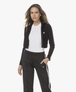 Anine Bing Devin Cropped Slim-Fit Tech Jack - Zwart