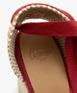 Castañer Carina 10Cm Canvas Sleehak Espadrilles - Karmijnrood -Mode Kleding a8664938 ed96 4f13 bac5 6a942840749c 01