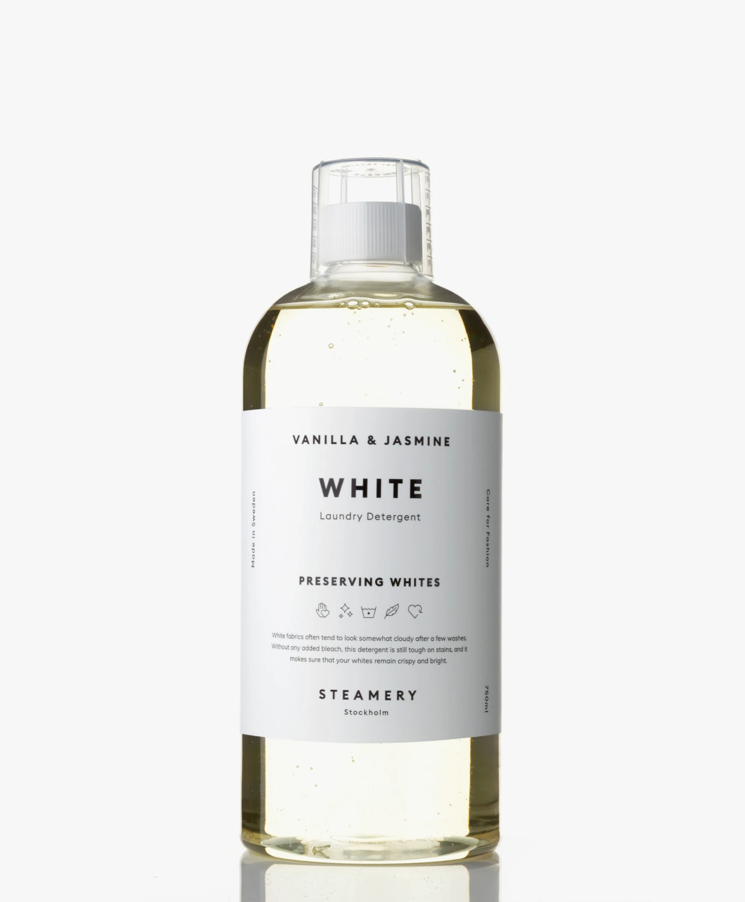 Steamery White Wasmiddel - Vanille & Jasmijn 1 Steamery White Wasmiddel - Vanille & Jasmijn