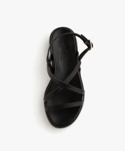 Ancient Greek Sandals Silia Leren Platform Sandalen - Zwart -Mode Kleding abf48a15 dee8 4ba3 b647 7c10916a6088 12