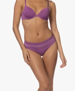Calvin Klein Microfiber En Kanten Slip - Amethyst