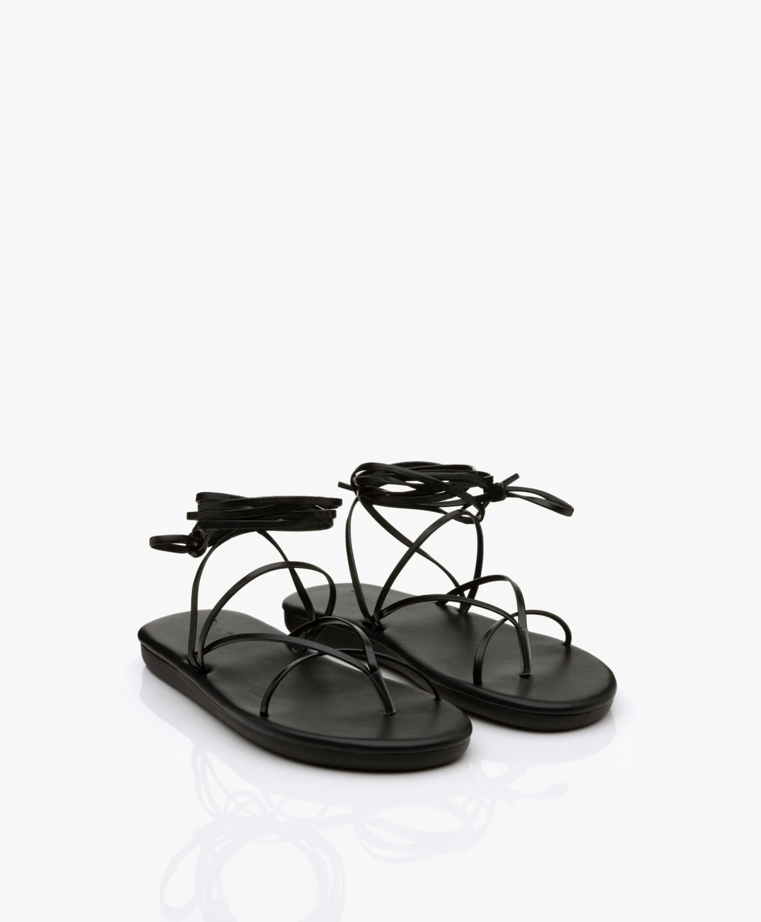 Ancient Greek Sandals String Flip Flop Leren Sandalen - Zwart 10 Ancient Greek Sandals String Flip Flop Leren Sandalen - Zwart - Afbeelding 10