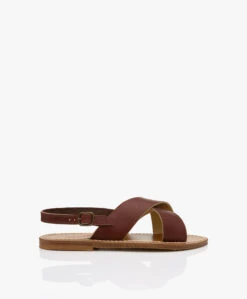 K. Jacques St. Tropez Osorno Leren Sandalen - Bordeaux