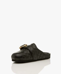 See By Chloé Jodie Doorgestikte Mules - Zwart -Mode Kleding b1c9153b ddeb 4161 9fa3 db260700aa78 17