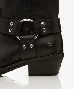 Anine Bing Mid Ryder Leren Enkellaarzen - Zwart -Mode Kleding b28ae3ce d4d1 494c 8766 24e02428c956 315