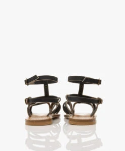 K. Jacques St. Tropez Larissa Leren Sandalen Met Studs - Marine -Mode Kleding b440e92a 80eb 49b0 b24c 1e2f1ceea129 333