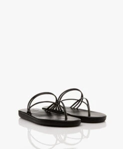 Ancient Greek E Leren Teensandalen - Zwart 14 Ancient Greek E Leren Teensandalen - Zwart -Mode Kleding b5ca1d4a 7b00 4018 ab10 e21f5780ccab 04