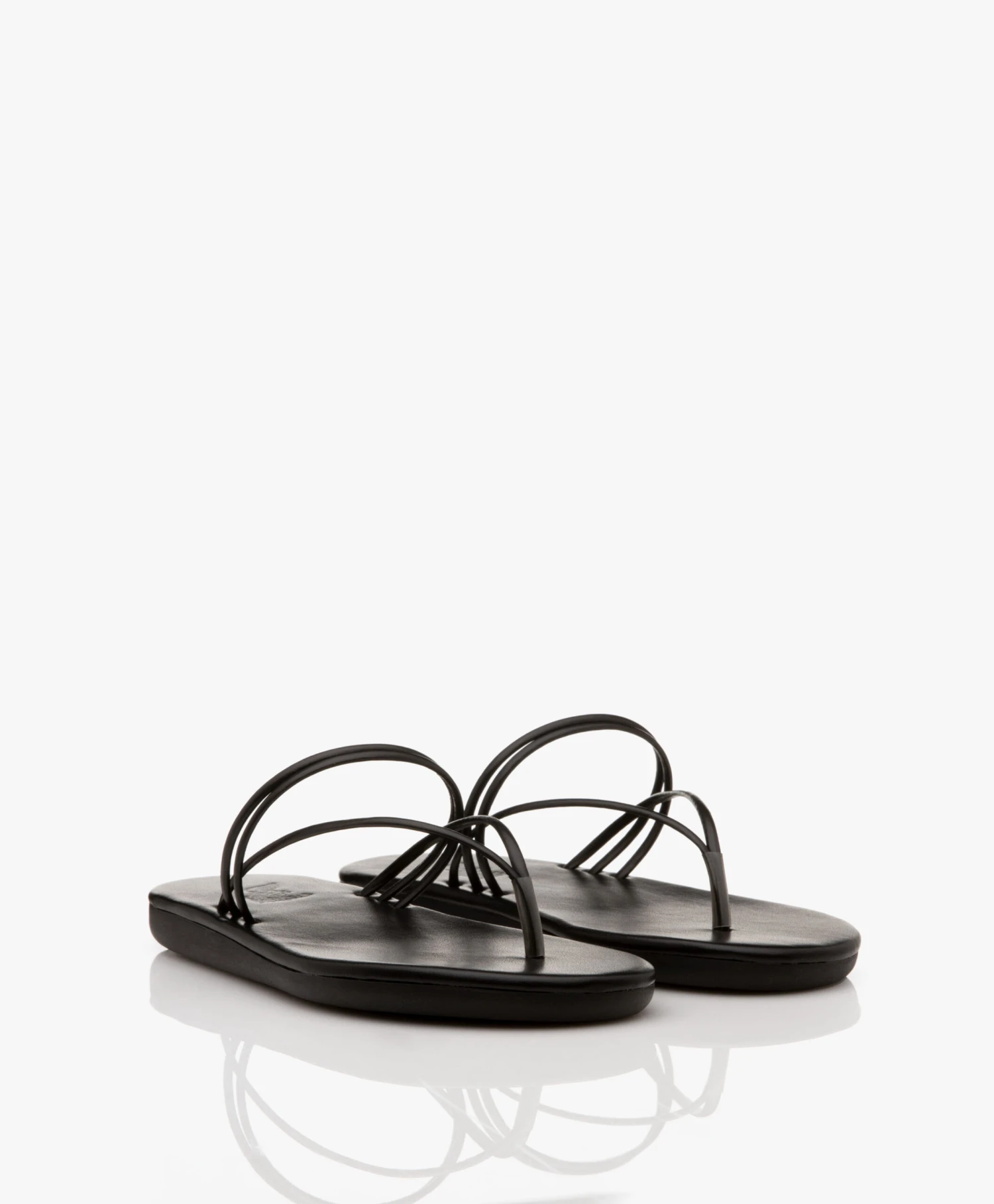 Ancient Greek E Leren Teensandalen - Zwart 4 Ancient Greek E Leren Teensandalen - Zwart - Afbeelding 4