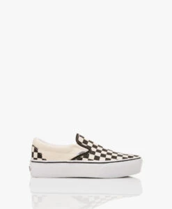Vans Classic Slip-On Platform Sneakers - Checkerboard