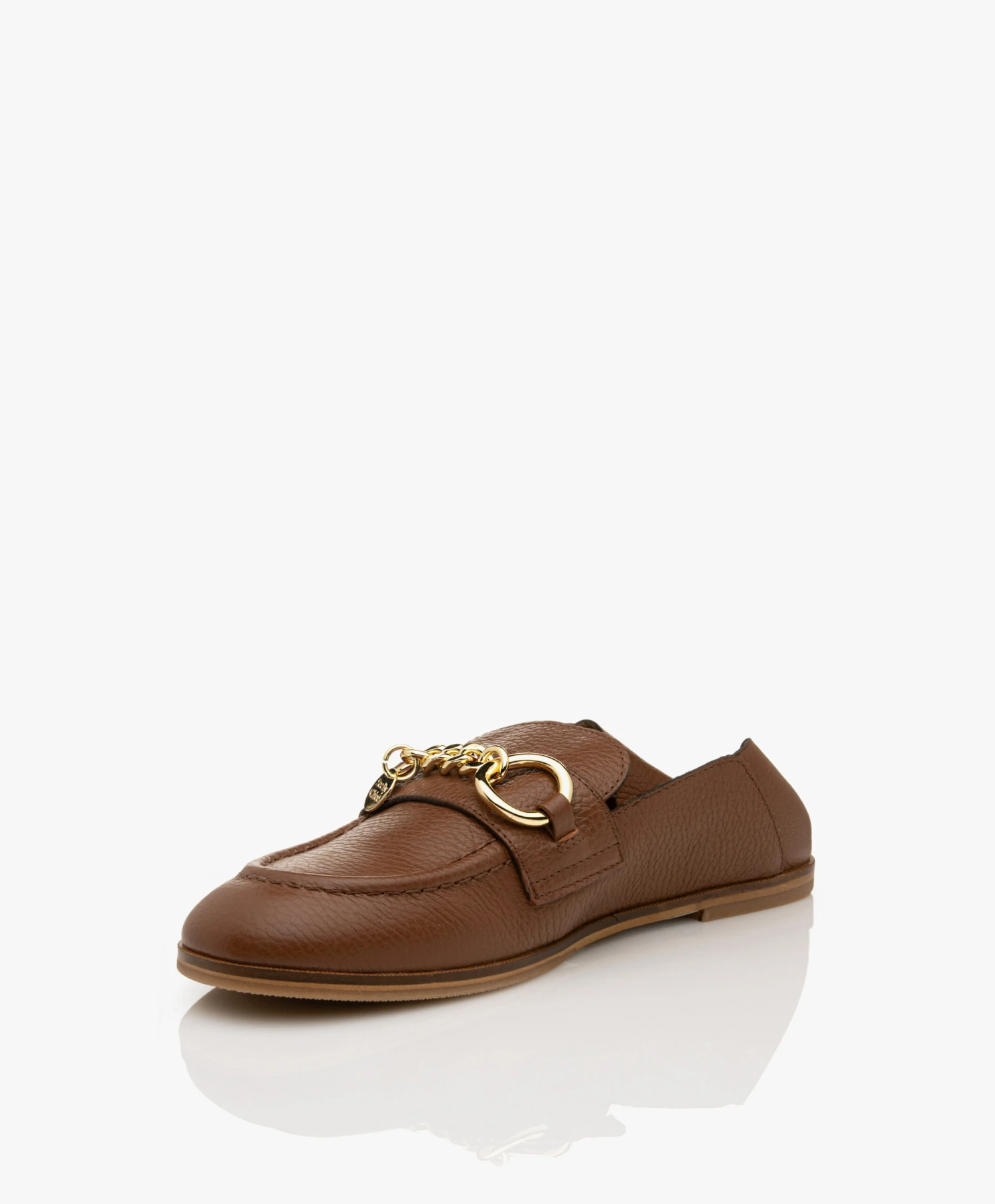 See By Chloé Aryel Leren Loafers/Mules - Cognac 13 See By Chloé Aryel Leren Loafers/Mules - Cognac - Afbeelding 13