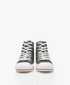 See By Chloé Aryana High-Top Logo Sneakers - Grijs/Zwart -Mode Kleding b81a8ee9 3778 4576 bf7b 5d9edd110e19 120