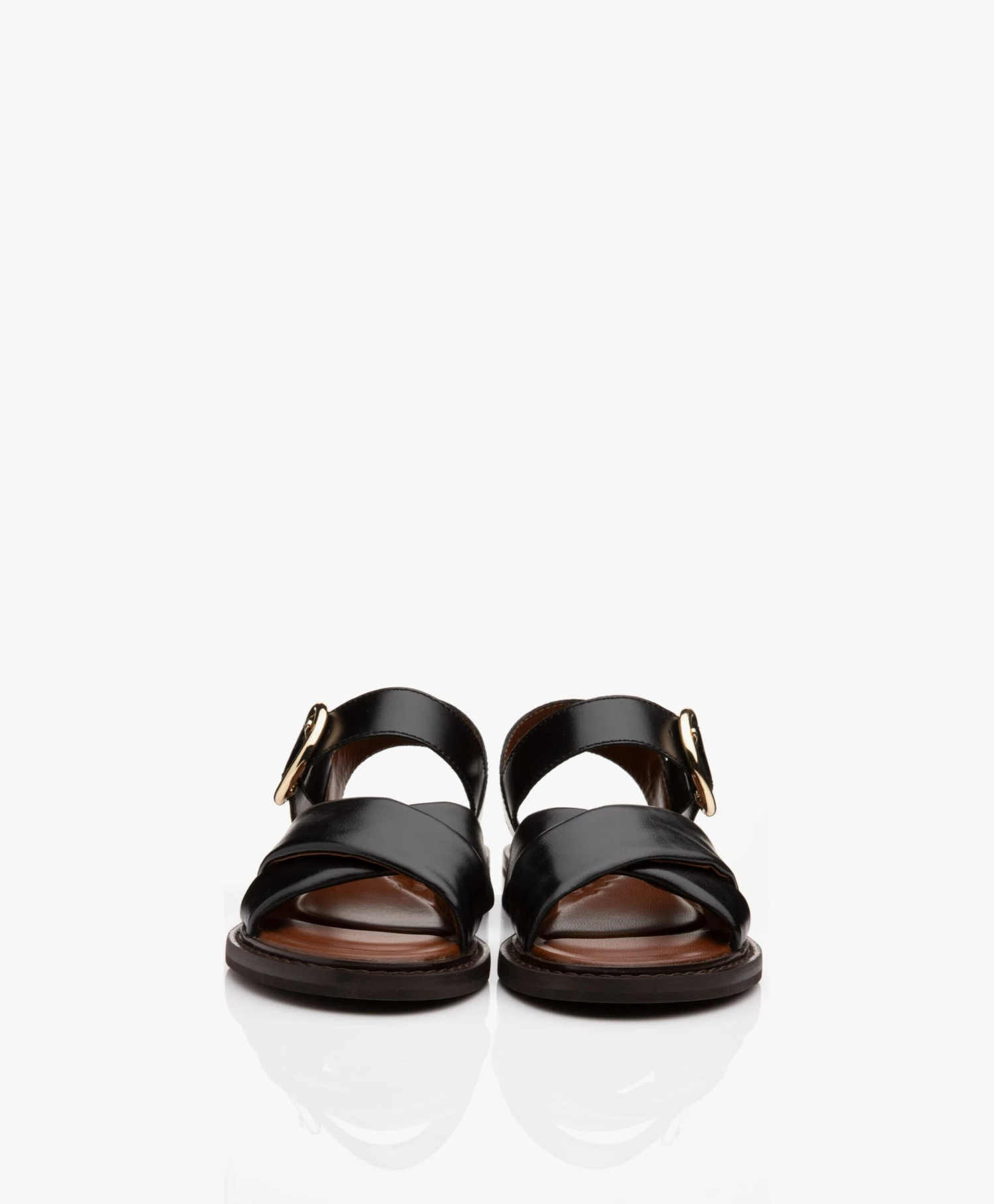 See By Chloé Lyna Kalfsleren Sandalen - Zwart 11 See By Chloé Lyna Kalfsleren Sandalen - Zwart - Afbeelding 11