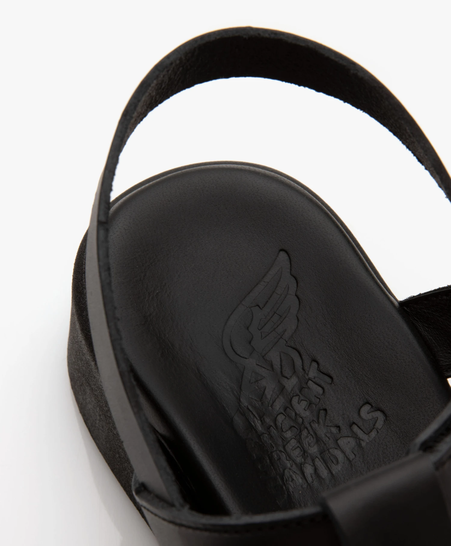 Ancient Greek Myrto Leren Platform Sandalen - Zwart 8 Ancient Greek Myrto Leren Platform Sandalen - Zwart - Afbeelding 8