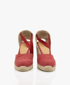 Castañer Carina 10Cm Canvas Sleehak Espadrilles - Karmijnrood -Mode Kleding b9ac8589 30f1 436a 86be d6a5b264fbeb 05