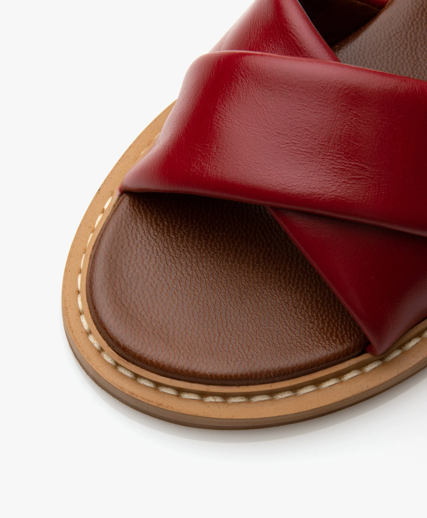 See By Chloé Lyna Kalfsleren Sandalen - Medium Rood 4 See By Chloé Lyna Kalfsleren Sandalen - Medium Rood - Afbeelding 4