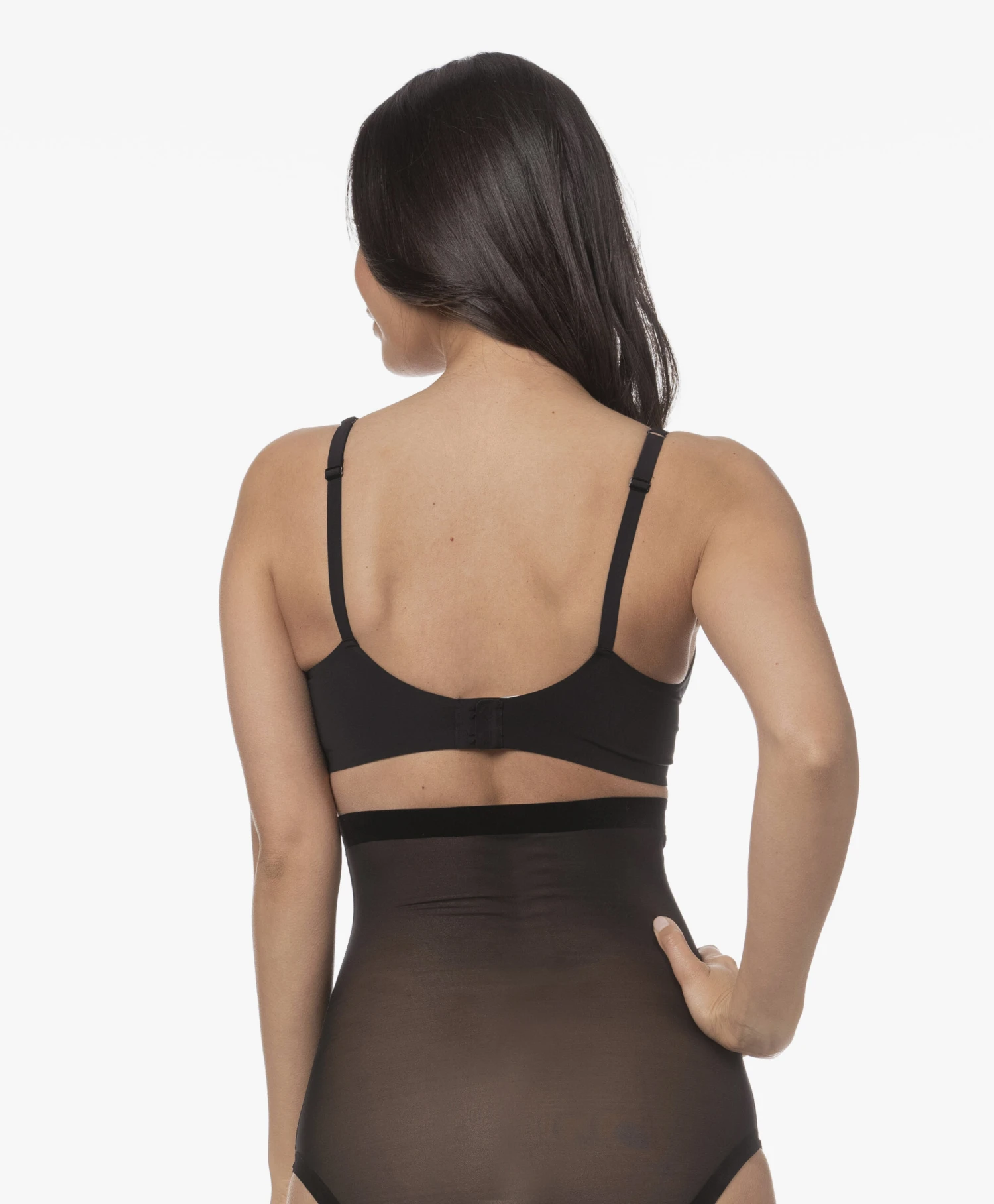 Wolford Tulle Control Panty High Waist - Zwart 4 Wolford Tulle Control Panty High Waist - Zwart - Afbeelding 4