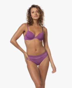 Calvin Klein Microfiber En Kanten Slip - Amethyst -Mode Kleding bbbf9202 f294 4bc8 8ab3 553208a03d25 40