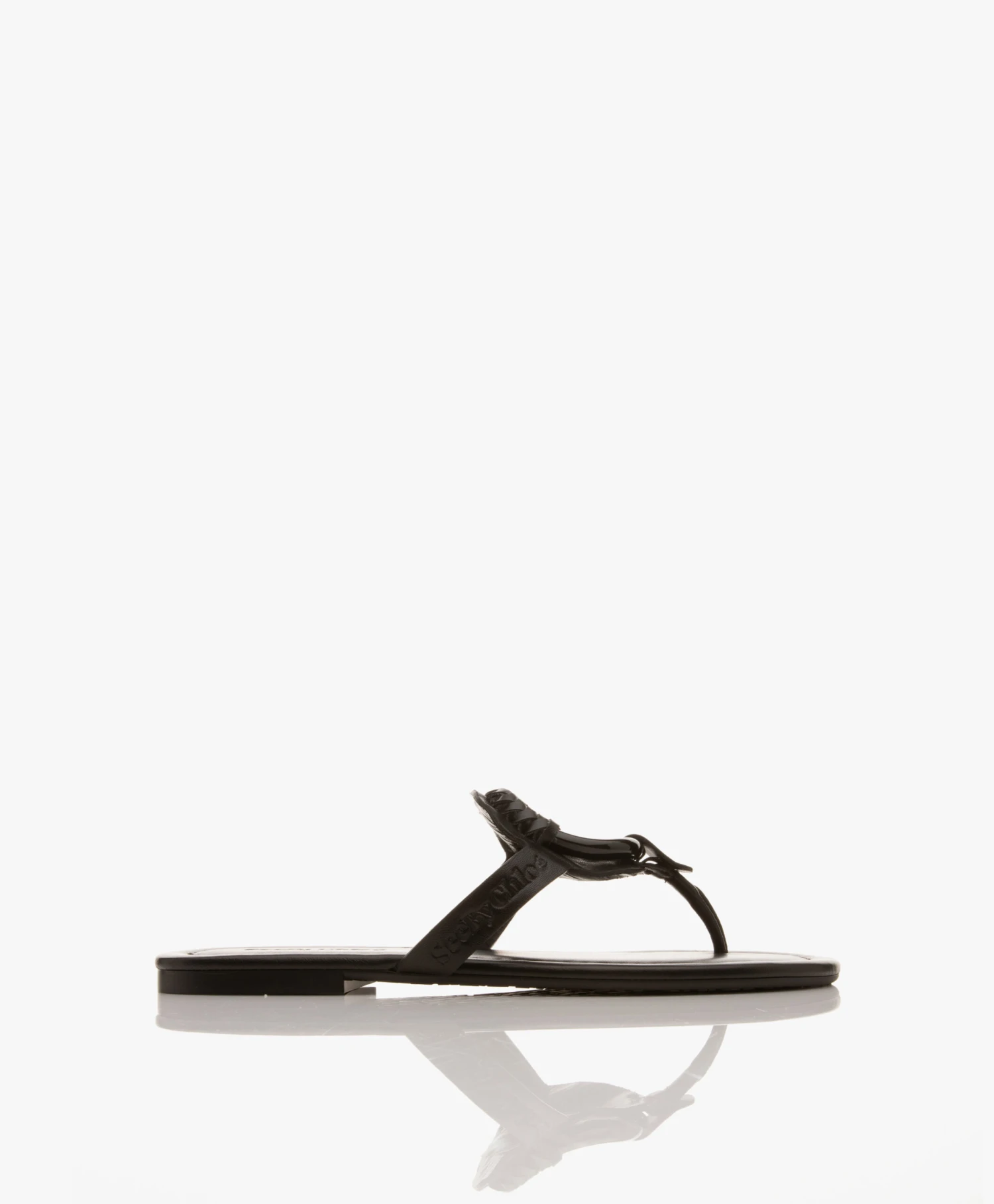 See By Chloé Hana Leren Slippers - Zwart/Zwart 1 See By Chloé Hana Leren Slippers - Zwart/Zwart