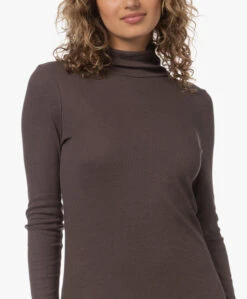 Neeve The Dakota Rib Jersey Coljurk - Intense Brown -Mode Kleding c046cf4f d0bc 4980 9f47 7085d4711c2a 102