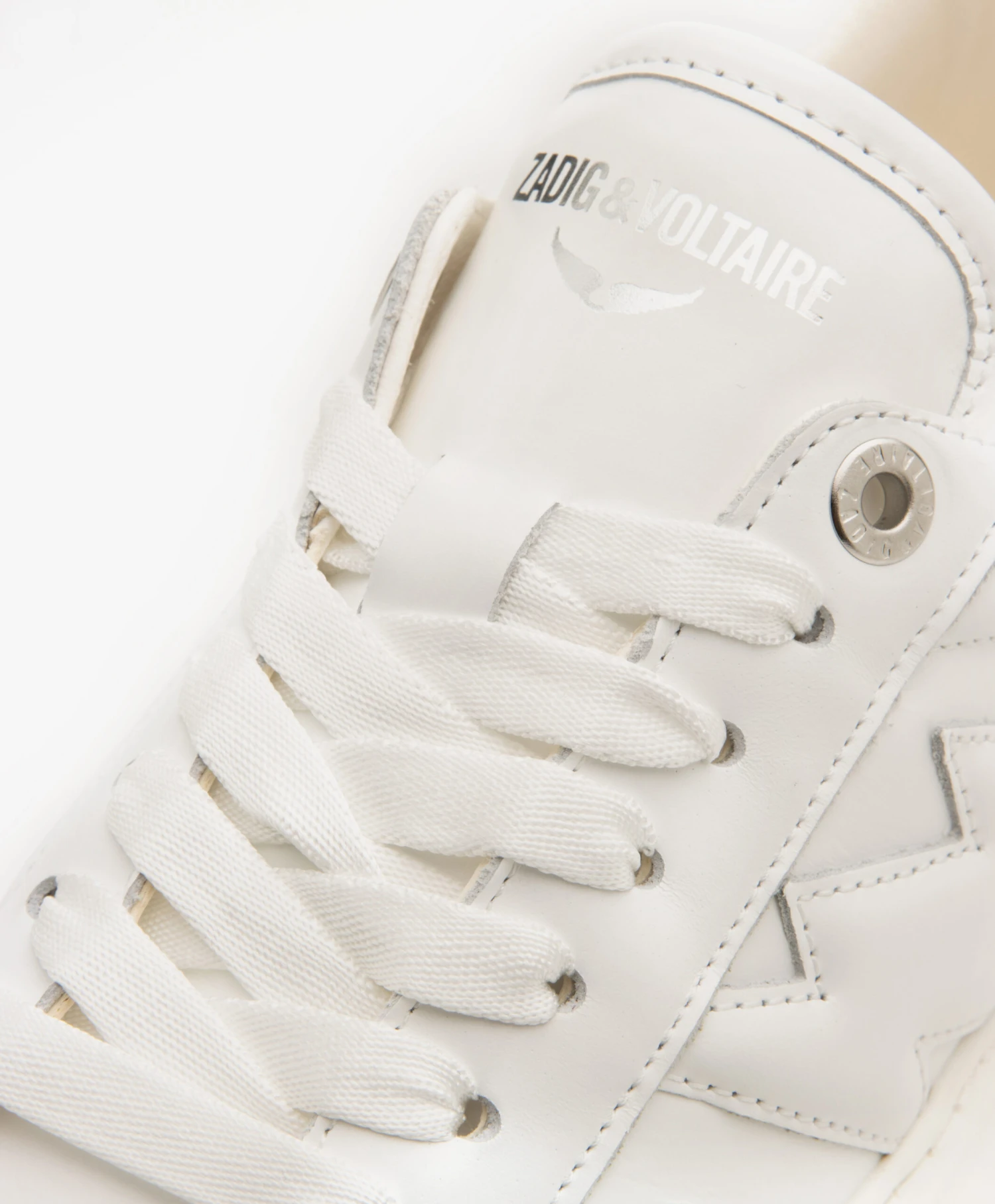 Zadig & Voltaire La Flash Chunky Smooth Kalfsleren Platform Sneakers - Wit 7 Zadig & Voltaire La Flash Chunky Smooth Kalfsleren Platform Sneakers - Wit - Afbeelding 7