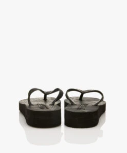 Sleepers Tapered Platform Teenslippers Van Natuurlijk Rubber - Zwart -Mode Kleding c1dc5686 2e78 40dd 8e15 e12683517c10 04