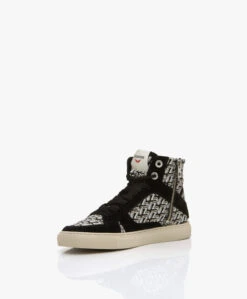 Zadig & Voltaire Zv1747 High Flash Monogram Sneakers - Zwart -Mode Kleding c37305a3 ce6e 421b 86ef 86a14e6d1c39 08
