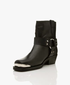 Anine Bing Mid Ryder Leren Enkellaarzen - Zwart -Mode Kleding c3b3422e 68fb 44d9 99bf 858ff3dea048 319