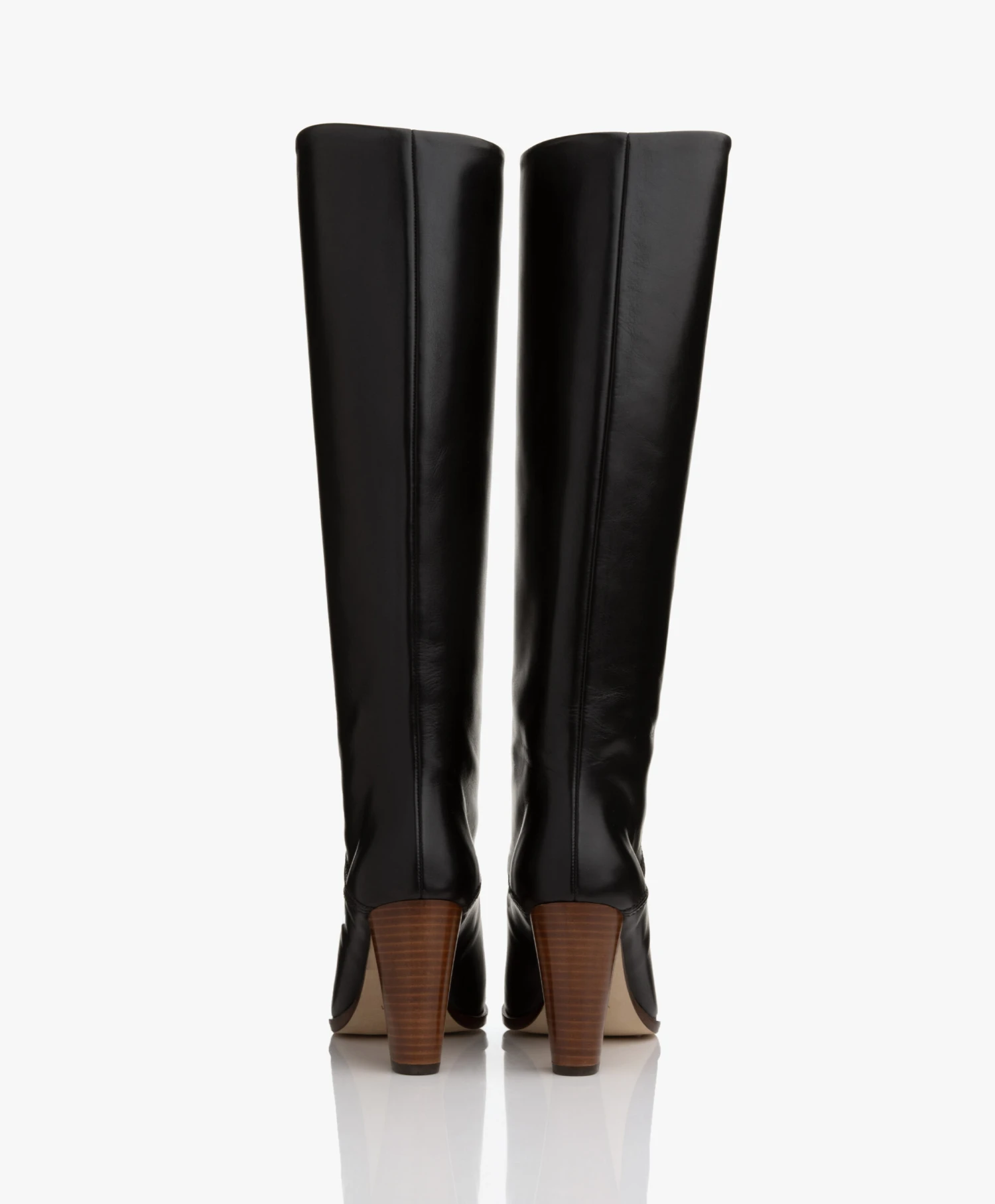 Vanessa Bruno Hoge Leren Laarzen - Zwart 12 Vanessa Bruno Hoge Leren Laarzen - Zwart - Afbeelding 12